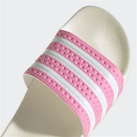 stijlvol adidas adilette badslippers dames grijs roze|adidas adilette sokken.